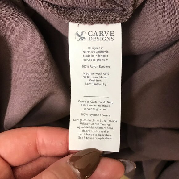 CARVE DESIGN - WOMEN'S MEDIUM -  SPAGHETTI STRAP V NECK 100% RAYON MIDI DRESS - Picture 8 of 8